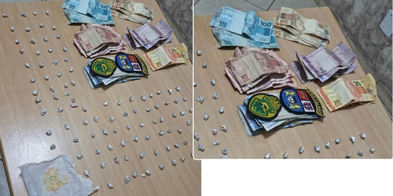 Polícia Militar prende traficante com 101 pedras de crack na Vila Brás