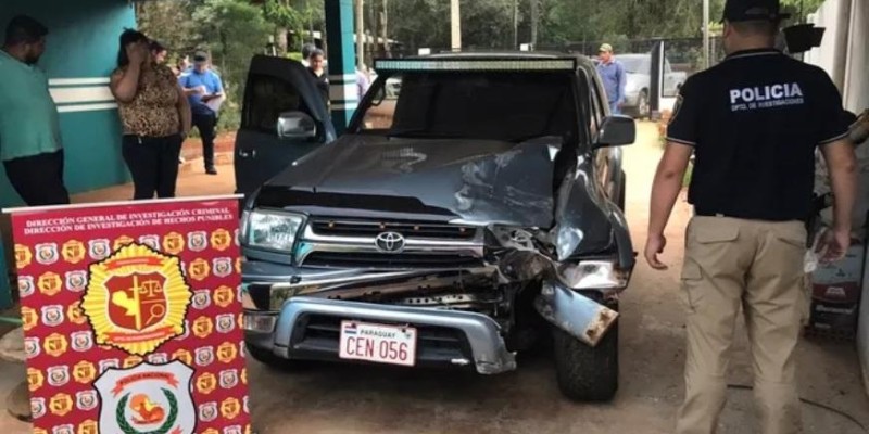 Policia paraguaia apreende veículo que matou motociclista e fugiu em Ciudad Del Este