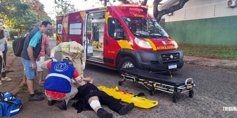 Siate atende duas vítimas após colisão de duas motos na Vila Yolanda