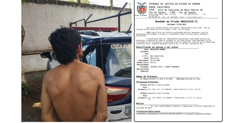 Guarda Municipal cumpre mandado de prisão na Vila Portes