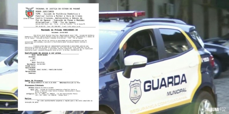 Guarda Municipal cumpre mandado de prisão no Jardim Canadá