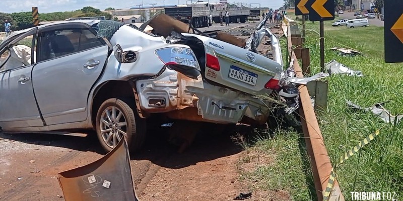 Identificada as duas vítimas mortas após acidente na BR-277