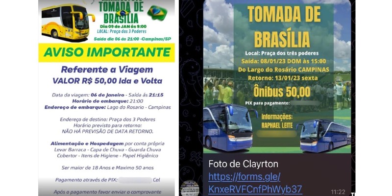 Mensagens mostram como bolsonaristas articularam invasão de Brasília