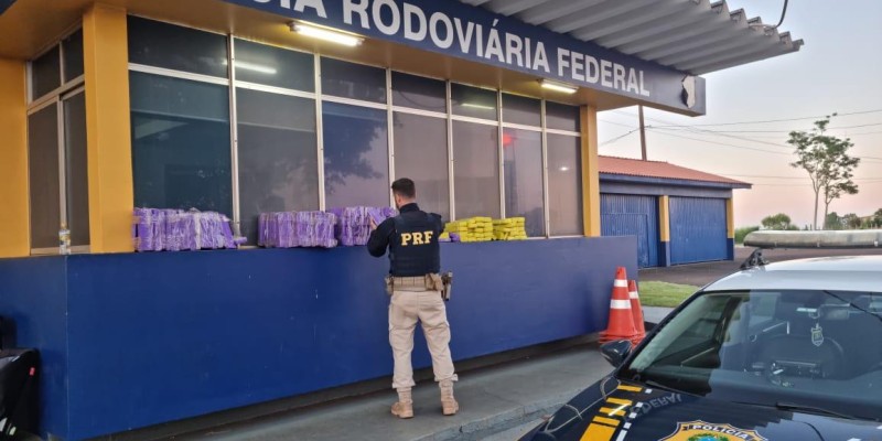 PRF apreende 238 tabletes de maconha após perseguição policial