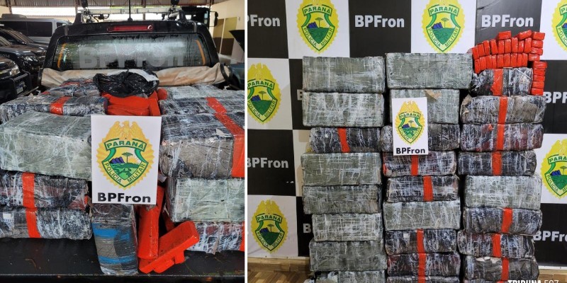 BPFRON apreende 548,4 Kg de maconha em Guaíra