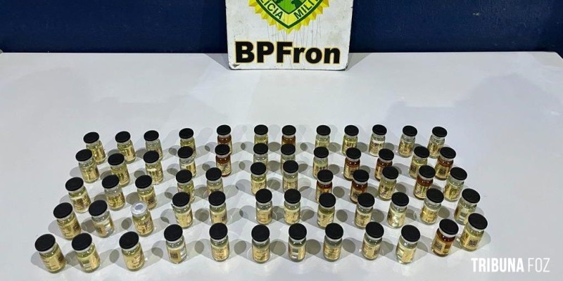 BPFRON apreende anabolizantes em ônibus na cidade de Cascavel