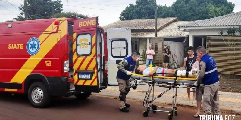 Siate socorre casal que caiu do telhado no Porto Meira