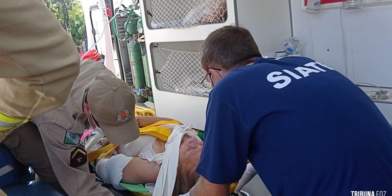 Siate socorre ciclista após queda na Av. General Meira