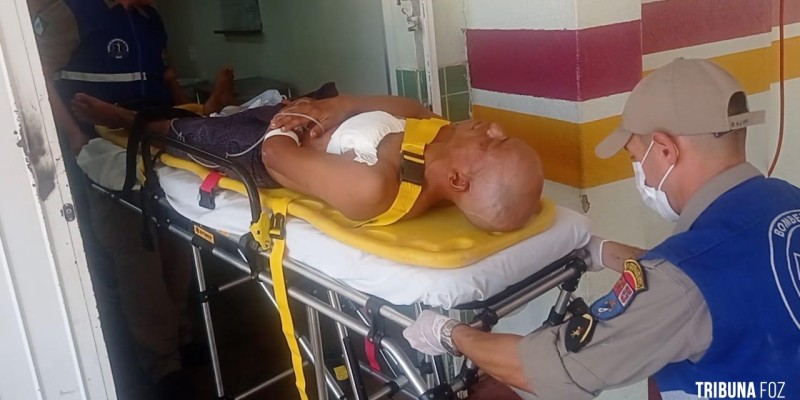 Siate socorre vítima esfaqueada no Bairro Vila Portes