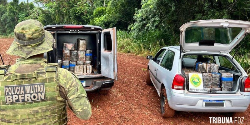 BPFRON apreende 191,7 Kg de maconha em Santa Helena