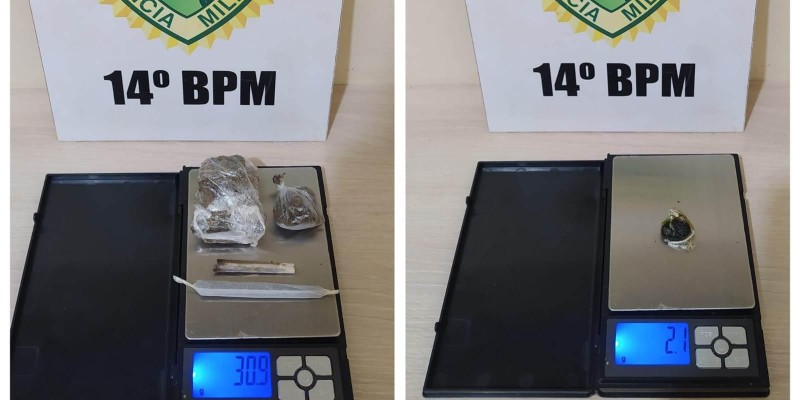 PM estoura ponto de venda de drogas em São Miguel do Iguaçu