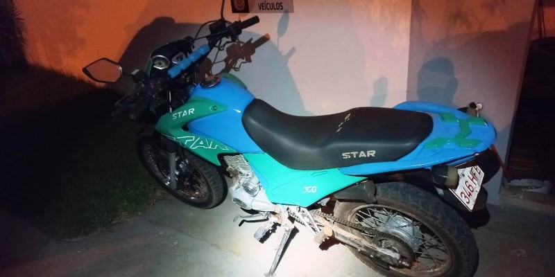 Polícia Militar recupera motocicleta furtada em Itaipulândia