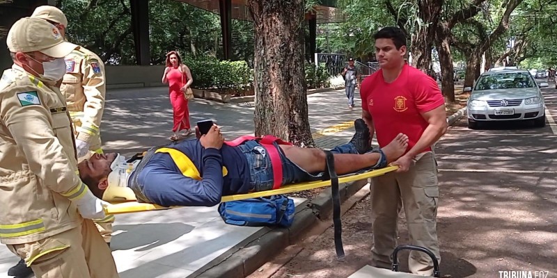 Siate socorre motociclista após colisão no Jardim Polo Centro
