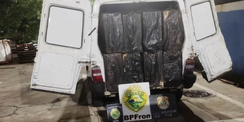 BPFRON apreende 60 caixas de cigarro em Foz do Iguaçu