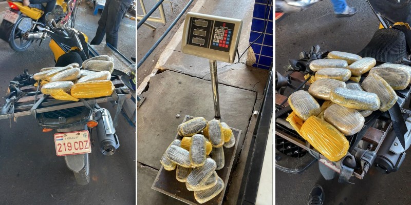 Motociclista paraguaio é preso na Ponte da Amizade com Haxixe