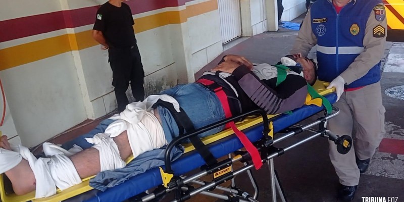 Motociclista fica ferido após colisão no Jardim São Roque