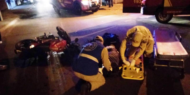 Siate atende duas vítimas graves após colisão na Rua Palometa