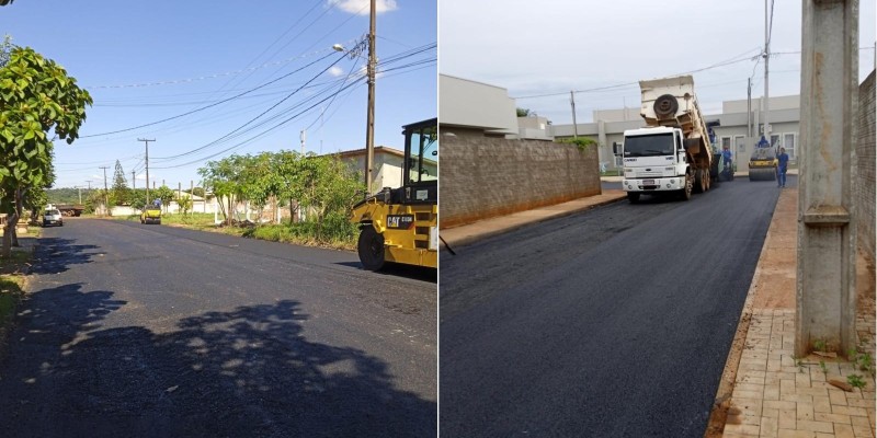 Obras de pavimentação melhoram condições de mobilidade no Jardim Cataratas