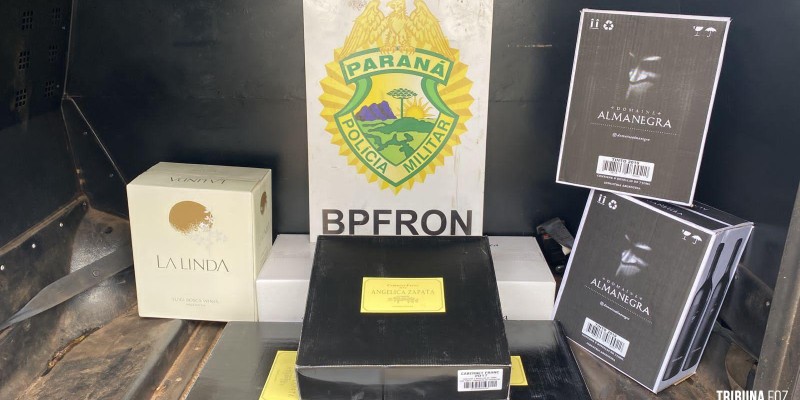 BPFRON apreende vinhos argentinos em Barracão