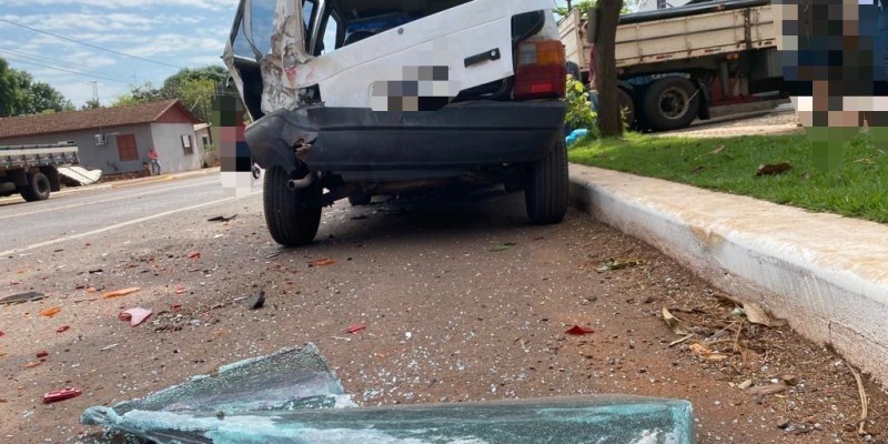 Acidente envolve quatro veículos na em Santa Helena