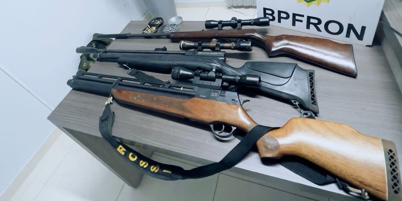 BPFRON prende homem e apreende armas e munições em Barracão