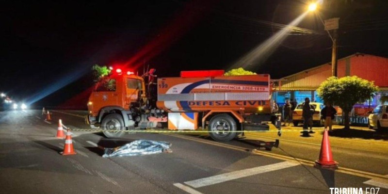 Homem morre após ser atropelado na PR-317 em Santa Helena