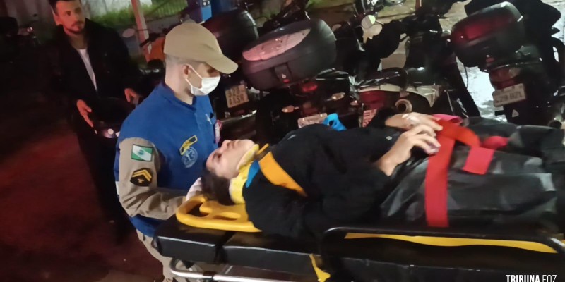 Siate socorre motociclista após colisão na Vila C