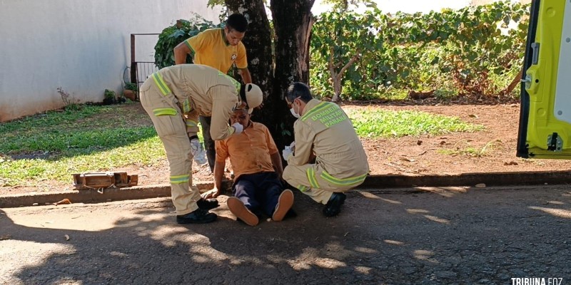 Siate socorre vitima de queda no Jardim Ipê II