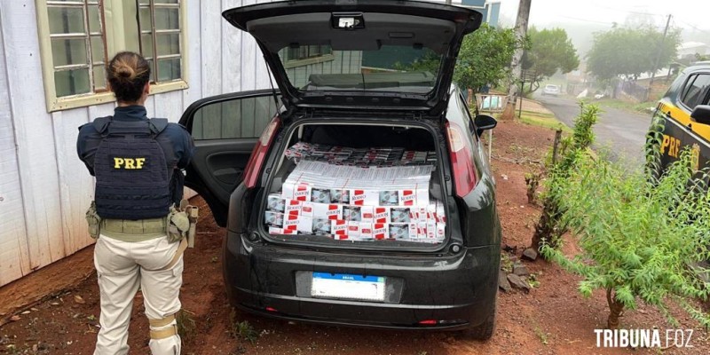 PRF apreende cigarro contrabandeado em Céu Azul