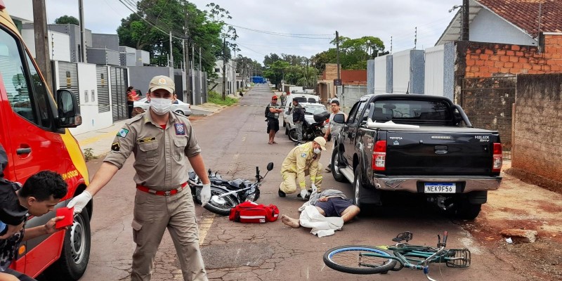 Ciclista morre após colisão com moto na Vila Adriana I