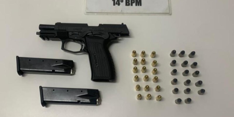 PM apreende arma e prende suspeito após abordagem na Vila C
