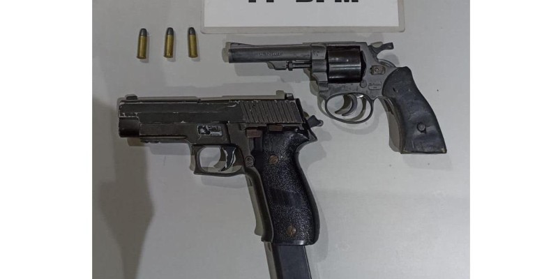 PM apreende arma e prende suspeitos de roubo em Medianeira