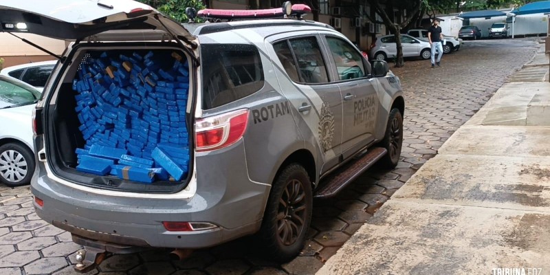 ROTAM apreende 2500 tabletes de maconha no Alto da Boa Vista