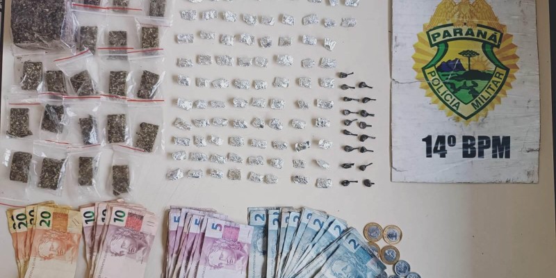 Militares do CHOQUE apreendem drogas no Jardim São Paulo