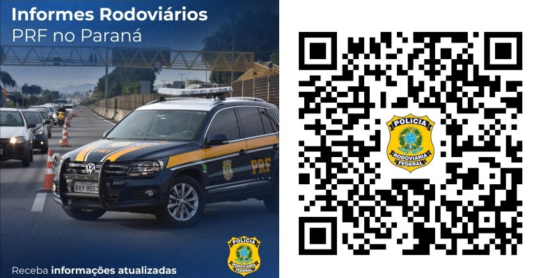 PRF Paraná lança canal no WhatsApp para informes de trânsito