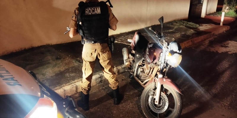 ROCAM recupera motocicleta furtada no Porto Meira