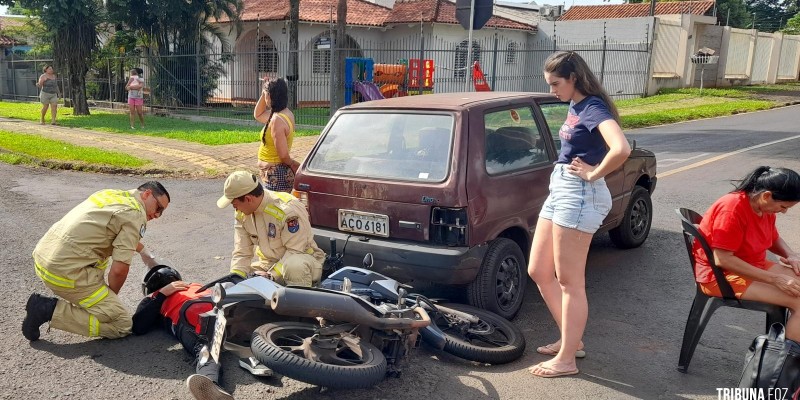 Siate socorre duas vítimas após colisão na Vila Yolanda