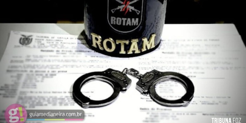 Militares da ROTAM cumpre mandado de prisão na Vila Maracanã