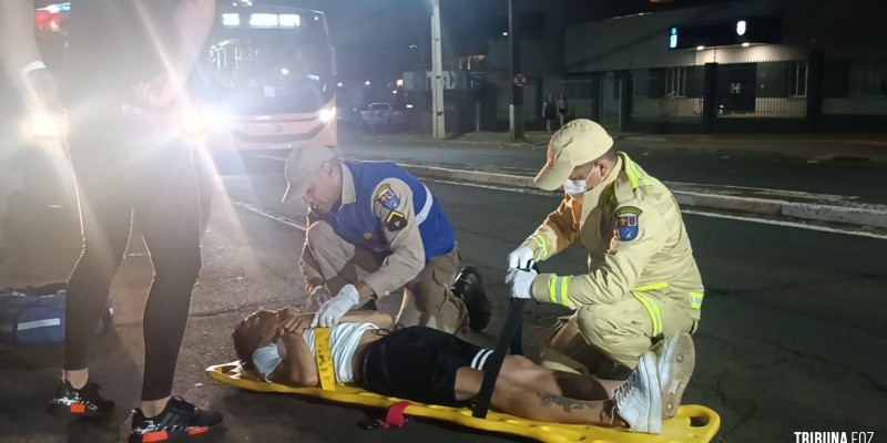 Siate socorre motociclista após colisão no Boicy