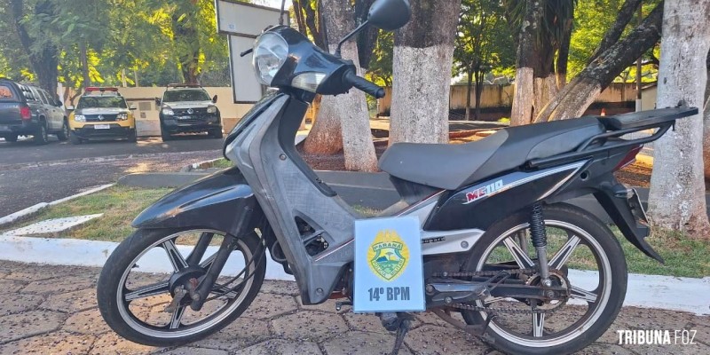 Policia Militar recupera motocicleta furtada no Jardim Jupira