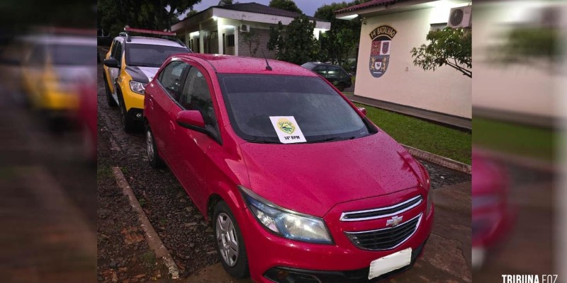 Policia Militar recupera veículo na cidade de Medianeira