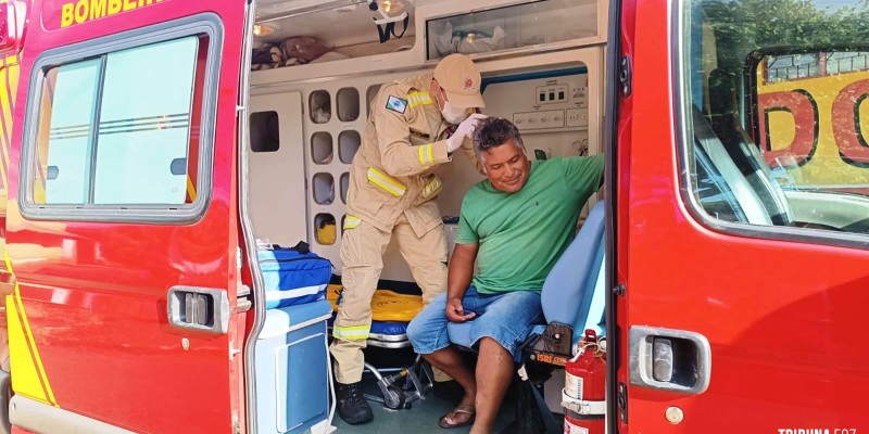 Siate socorre ciclista após colisão no Porto Meira