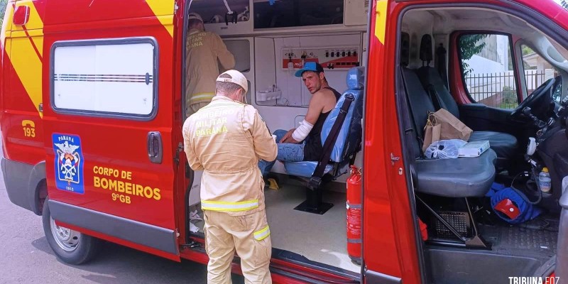 Siate socorre vítima esfaqueada no braço no Jardim São Roque 