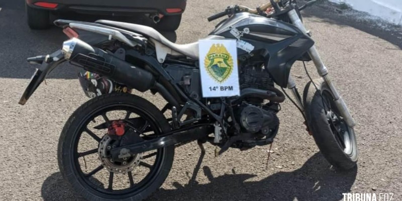 PM recupera motocicleta roubada no Bairro Jardim Jupira