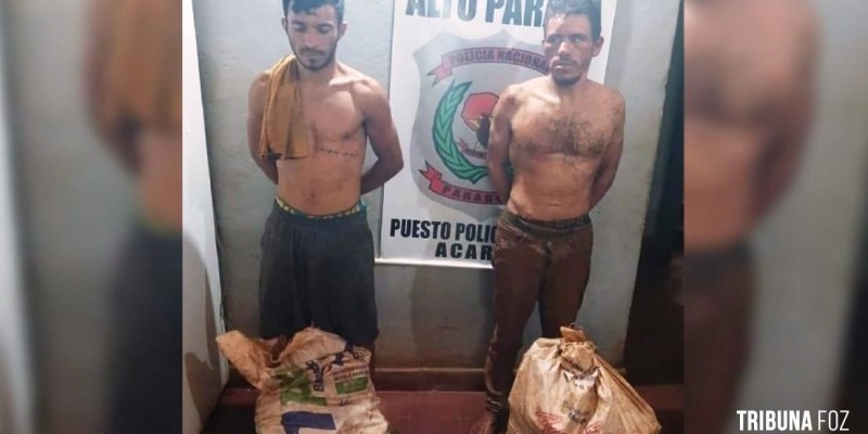 Policia prende dois ladrões de mandioca em Ciudad Del Este