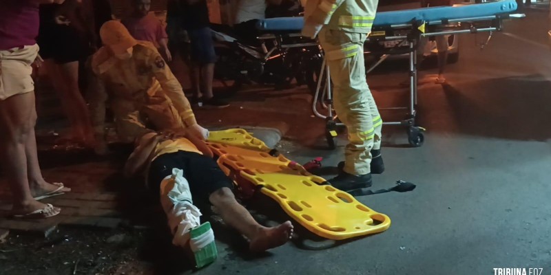 Siate socorre motociclista após colisão no Porto Meira