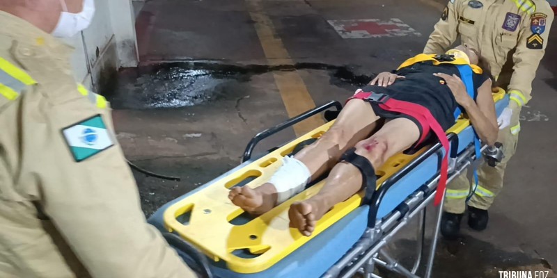 Siate socorre mulher atropelada por moto na Vila A