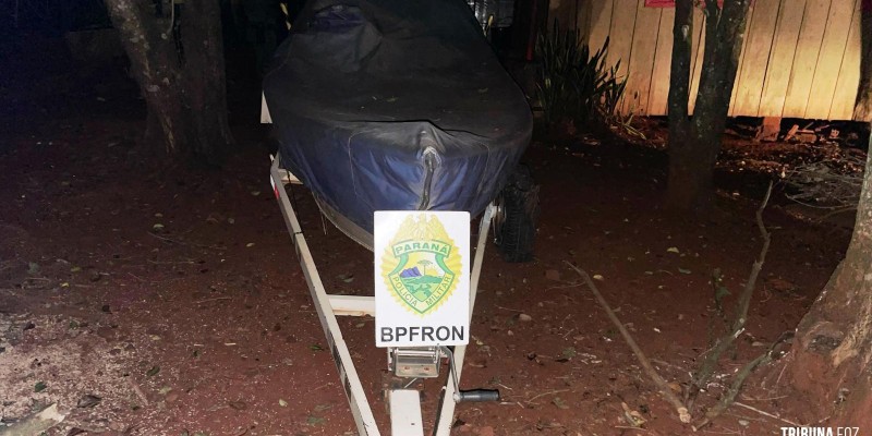 BPFRON recupera embarcação  furtada em São Miguel do Iguaçu