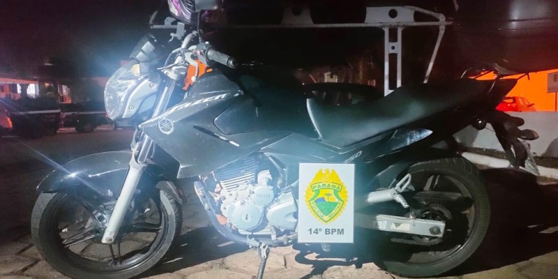Policia Militar recupera motocicleta roubada na Vila Brás