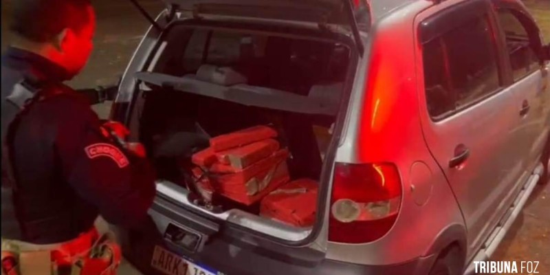 PRF prende condutor com 45,5 Kg de maconha na BR-277